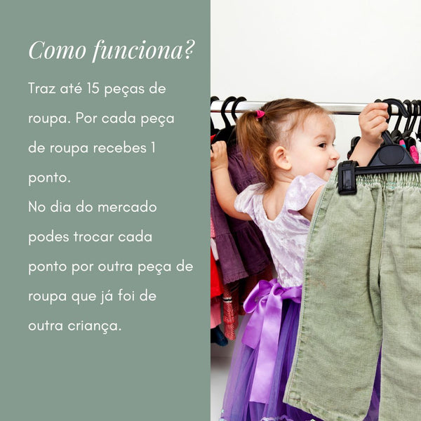 Mercado de trocas de roupa de criança | 27/05/2023