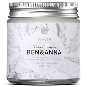 Pasta de Dentes Natural Ben & Anna frasco de vidro – Branqueadora