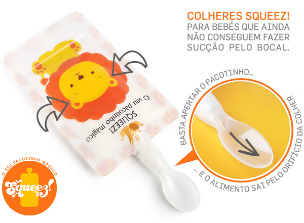 Colher de bébe squeeze (1 unidade) // Squeeze baby spoon (1 unit)