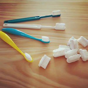 Escova de dentes recarregável com cabo 70% origem vegetal ADULTO