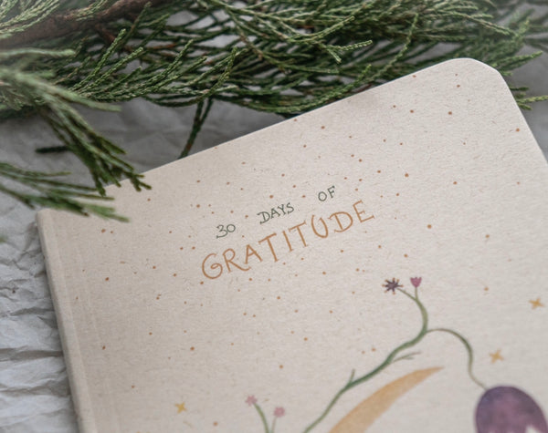 Diário da Gratidão em papel reciclado // Recycled Gratitude Journal
