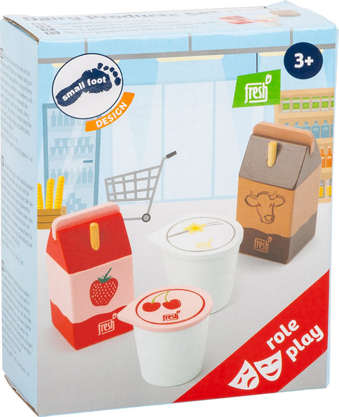 Set de madeira laticínios// Dairy Products Set