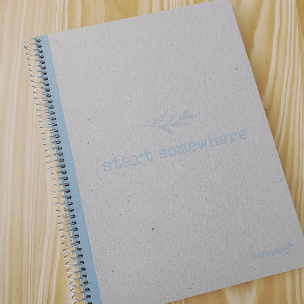 Caderno espiral reciclado A4 // Recycled A4 spiral notebook